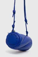 Kožená kabelka Fiorucci Electric Blue Leather Mini Mella Bag
