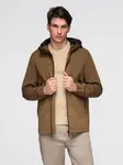 Ombre Men's lightweight jacket with waterproof coating and hood