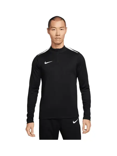 NIKE Športová mikina  čierna / biela