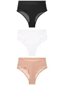 Next Nohavičky  béžová / čierna / biela