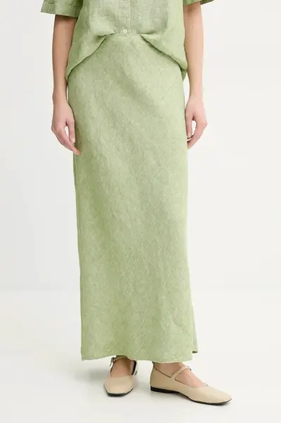 Lněná sukně Samsoe Samsoe SAAGNETA