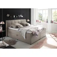 MID.YOU POSTEL BOXSPRING, 180/200 cm, jílová barva