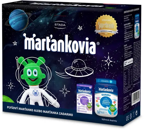 Marťankovia s Inul. 30tbl + Gummy s echi. 50ks + marťaplyšák