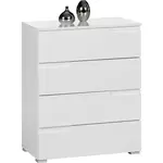 Dieter Knoll KOMODA, bílá, vysoce lesklá bílá, 65/80/40 cm