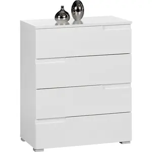 Dieter Knoll KOMODA, bílá, vysoce lesklá bílá, 65/80/40 cm