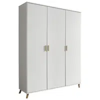 XXXL ŠATNÍ SKŘÍŇ S OTOČNÝMI DVEŘMI, bílá, 137/203/53 cm