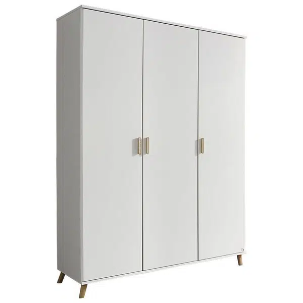 XXXL ŠATNÍ SKŘÍŇ S OTOČNÝMI DVEŘMI, bílá, 137/203/53 cm