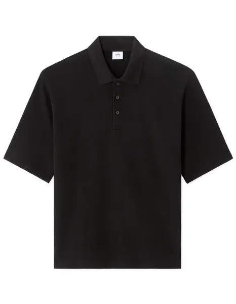 Černé oversize polo triko Celio