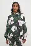 Halenka Stine Goya dámská, šedá barva, vzorovaná, SG-PS25-T004-2259