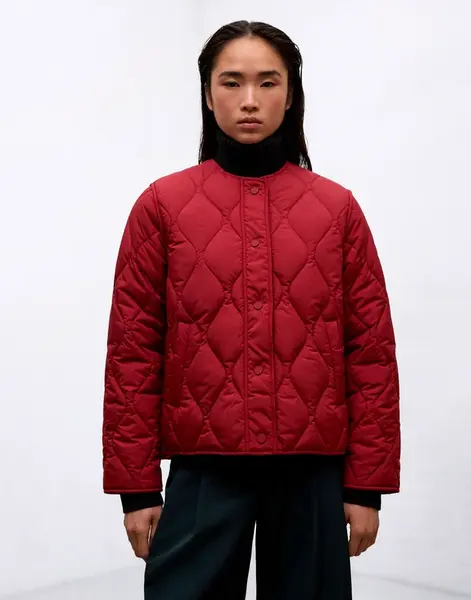 ECOALF Musa Onion Jacket Woman CRIMSON RED S