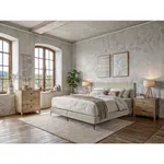 MID.YOU POSTEL BOXSPRING, 180/200 cm, krémová