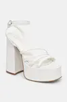 Sandály Koi Footwear DBP55 WHITE PLATFORM HEEL