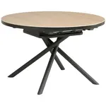 MID.YOU JÍDELNÍ STŮL, černá, jantarové barvy, 120-160/120/76 cm