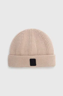 Čepice z vlněné směsi Neil Barett FISHERMAN BEANIE béžová barva, PBCP335.V9505.9601