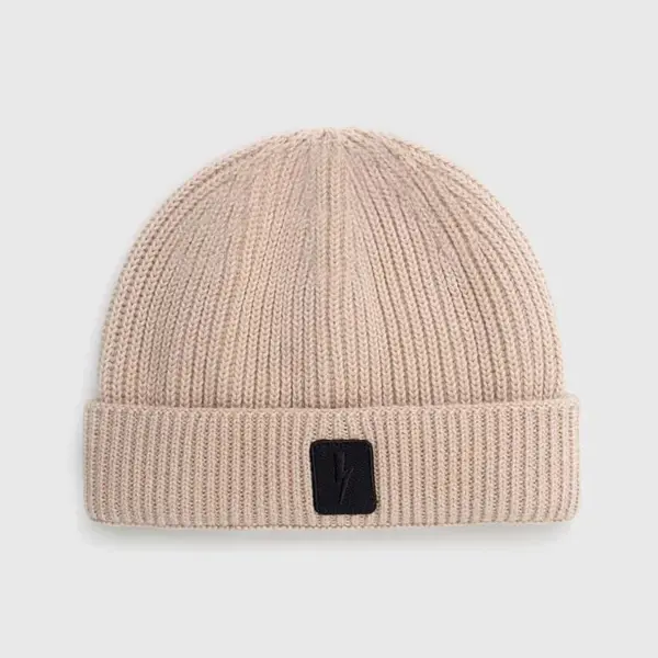 Čepice z vlněné směsi Neil Barett FISHERMAN BEANIE béžová barva, PBCP335.V9505.9601