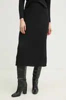 Sukně Pepe Jeans NICOLE SKIRT černá barva, midi, PL901174