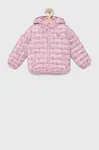 Dětská bunda Guess růžová barva