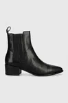 Kožené kotníkové boty Vagabond Shoemakers MARJA dámské, černá barva, na podpatku, 5613.001.20
