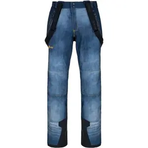 KILPI JEANSO Pánské softshellové lyžařské kalhoty, modrá, velikost