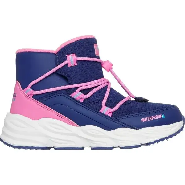 Skechers TURBO TREAD Dětská zimní obuv, tmavě modrá, velikost