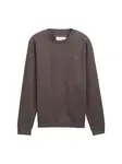 TOM TAILOR DENIM Mikina  hnedá