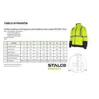 Bunda zateplená, výstražná, 2 v1, REVERS J, XL, STALCO