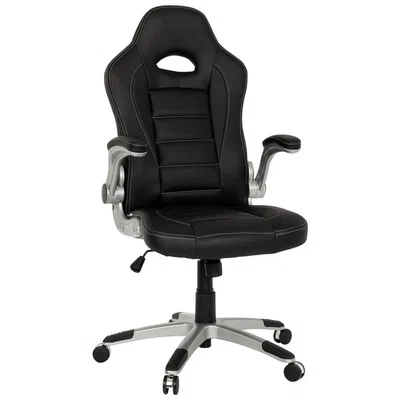 MID.YOU HERNÍ ŽIDLE, vzhled kůže, černá