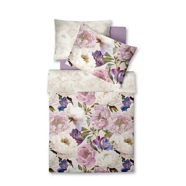 Fleuresse POVLEČENÍ, makosatén, fialová, bílá, magenta, olivově zelená, světle fialová, 140/200 cm