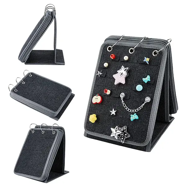 Felt Shoe Charms Collection Binder Calendar Book