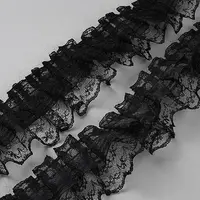 Polyester Pleated Lace Trim