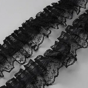 Polyester Pleated Lace Trim