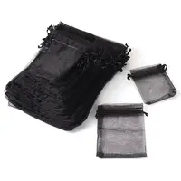 60Pcs 6 Styles Organza Bags Jewellery Storage Pouches Wedding Favour Party Mesh Drawstring Gift