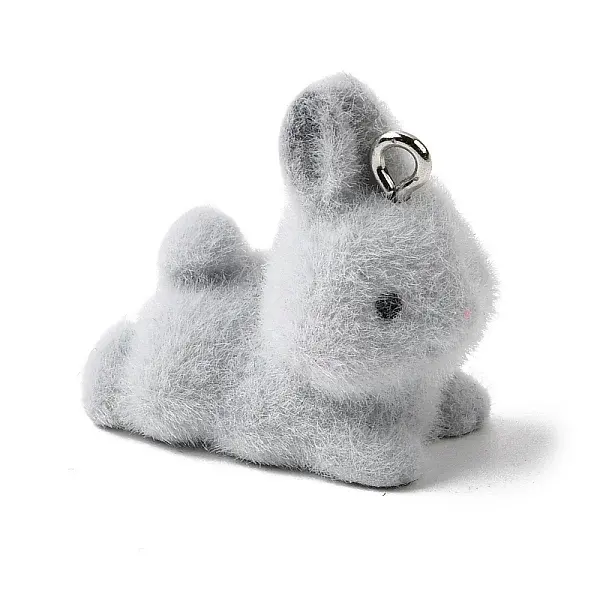 Flocking Opaque Resin Pendants