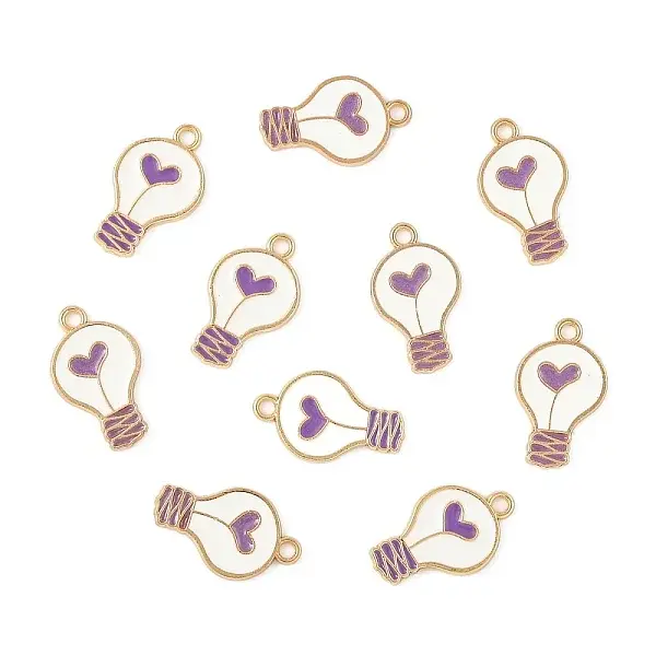 10Pcs Alloy Enamel Pendants