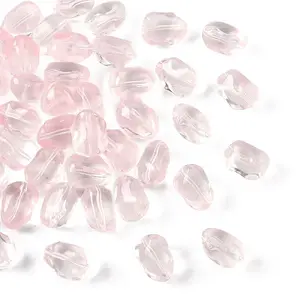 50Pcs Transparent Glass Beads