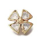 Rack Plating Brass Micro Pave Cubic Zirconia Pendants