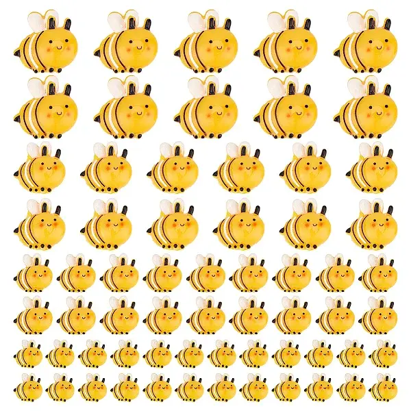 100Pcs 4 Styles Opaque Resin Cabochons