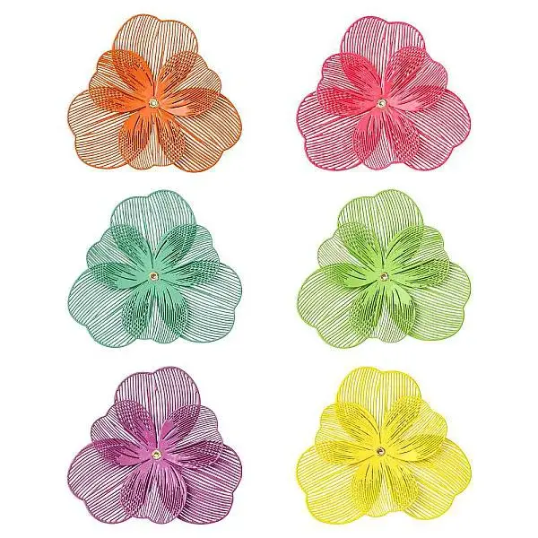 12Pcs 6 Colors 430 Stainless Steel Bead Caps