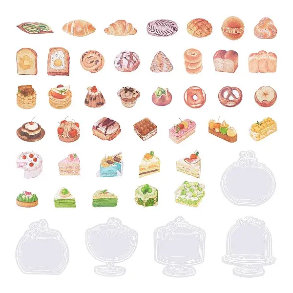 3Sets 3 Styles PET Waterproof Decorative Stickers