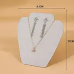 Wood Covered with Velvet Jewelry Bust Display Stands for Necklaces