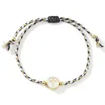 Brass Enamel Bead Braided Bead Bracelets