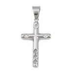 316 Surgical Stainless Steel & Clear Cubic Zirconia Pendants