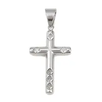 316 Surgical Stainless Steel & Clear Cubic Zirconia Pendants