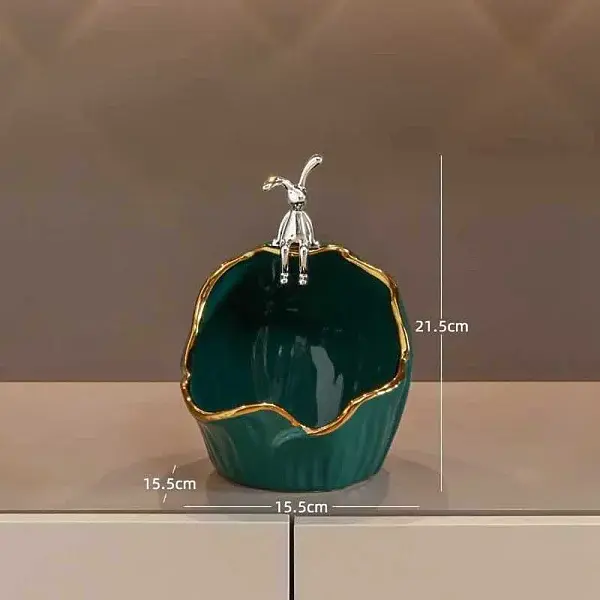 Ceramic Rabbit Key Storage Ornaments