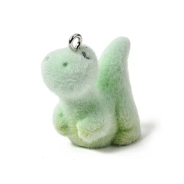 Flocking Opaque Resin Pendants