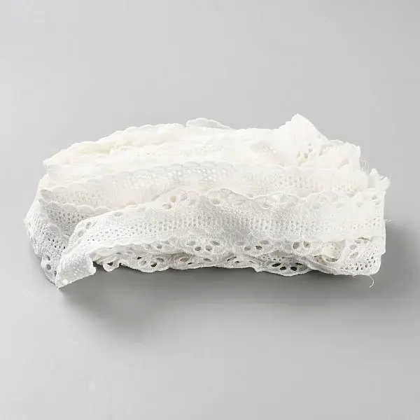 15 Yards Hollow Cotton Embroidery Flower Ribbon