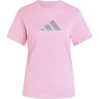adidas MET LOGO TEE Dámské triko, růžová, velikost