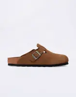 Birkenstock Boston Suede Leather Dark Tea Tonal FB 41