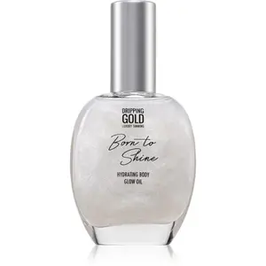 Dripping Gold Born To Shine trblietavý olej na telo odtieň Silver 55 ml