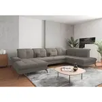 Sit & More SEDACÍ SOUPRAVA, textil, jílová barva